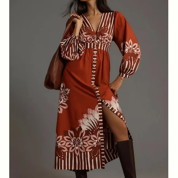 farm Rio V Neck Mididress - Picture 4 of 7